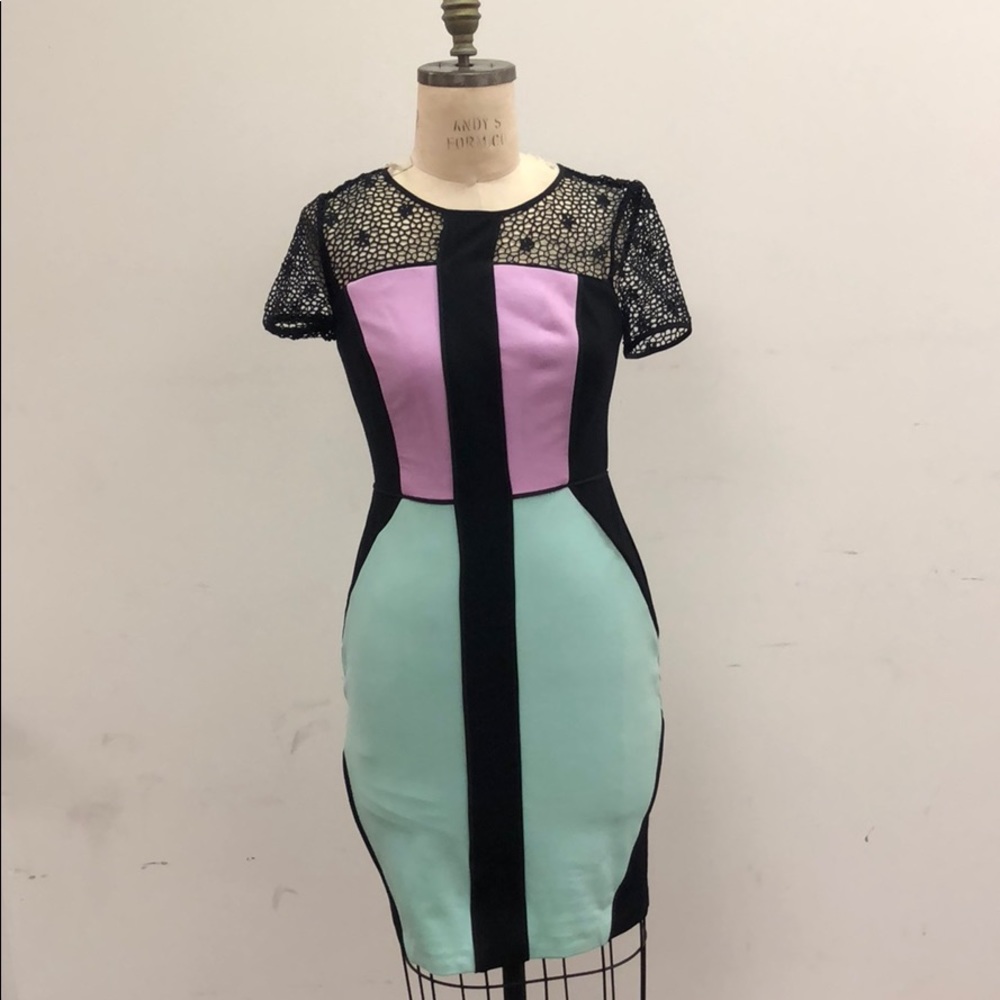 Multi color symmetrical dress!